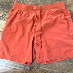 lululemon athletica T.H.E. linerless short L blood orange